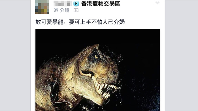 圖片來源：香港寵物交易區