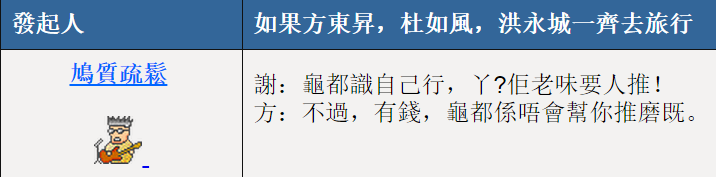 圖片來源:鳩質疏鬆/高登討論區