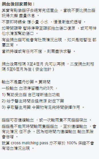 圖片來源:天下貓貓捐血站