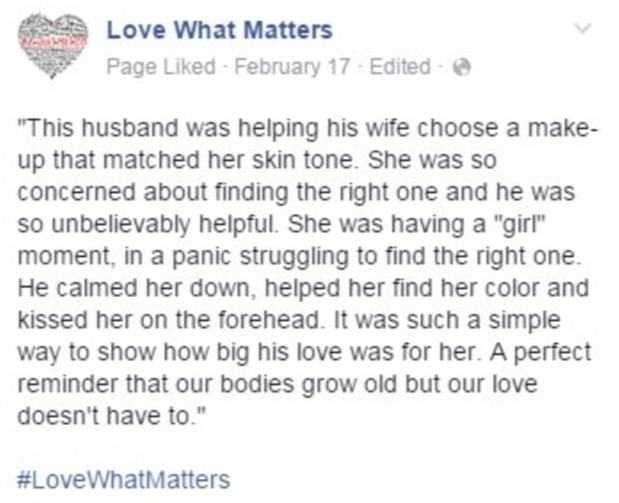 圖片來源:Love What Matters/Facebook